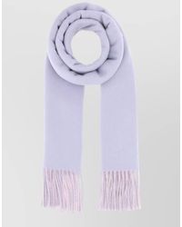 Burberry - Cashmere Reversible Scarf Featuring Fringe Detail - Lyst