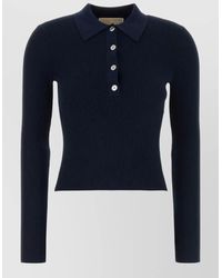 Michael Kors - Stretch Polo Top - Lyst