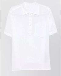 120% Lino - Polo Shirt Short Sleeves Chest Pocket - Lyst