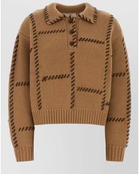FRAME - Wool Blend Oversize Sweater Ribbed Cuffs Hem - Lyst