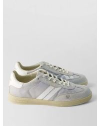 Woolrich - Leather Paneled Low-Top Sneakers - Lyst