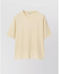 Burberry - Cotton Terry Oversized Ribbed Crew-Neck T-Shirt - Lyst