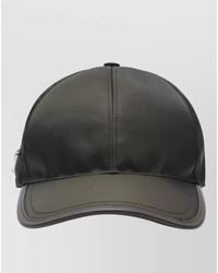 Prada - Curved Brim Baseball Hat Logo Detail - Lyst