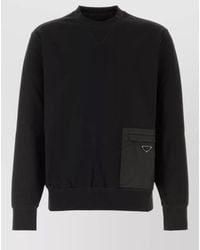 Prada - Stretch Jersey Sweatshirt - Lyst