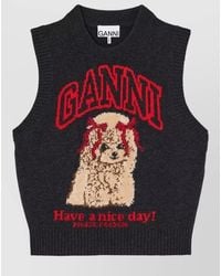 Ganni - Wool Vest - Lyst