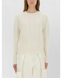 Max Mara - Aramis Braided Knit Crew Neck Sweater - Lyst