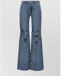 Coperni - 'High-Rise Wide-Leg Denim Exposed Knee' - Lyst