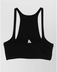 Rick Owens - Cropped Racerback Sleeveless Loungewear Top - Lyst