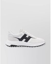 Hogan - Low Top Leather And Suede Sneakers - Lyst