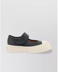 Marni - Leather Mary Jane Slip-On Sneakers - Lyst