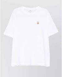 Maison Kitsuné - Organic Cotton Relaxed Fit T-Shirt - Lyst