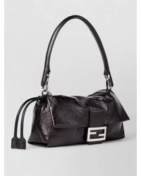 Fendi - Baguette Soft Medium Leather Clutch Bag - Lyst