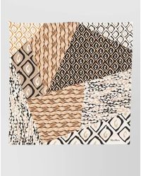 Max Mara - Abstract Pattern Lightweight Square Scarf - Lyst