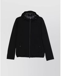 Herno - Hooded Long Sleeve Jacket With Elasticated Hem - Lyst