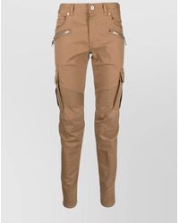 Balmain - Straight Leg Trousers With Tapered Shape And Cargo Pockets - Lyst