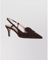 P.A.R.O.S.H. - Leather Slingback Pumps - Lyst