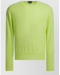 Tom Ford - Cotton Crewneck Long-Sleeve Sweater - Lyst