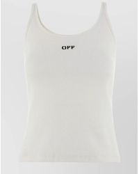 Off-White c/o Virgil Abloh - Cotton Logo-Print Tank Top - Lyst