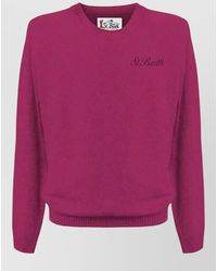 MC2 Saint Barth - Knit Sweater Long Sleeves Ribbed Cuffs Hem - Lyst