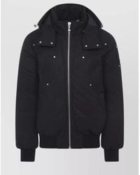 Moose Knuckles - Down Hooded Bomber Jacket - Lyst