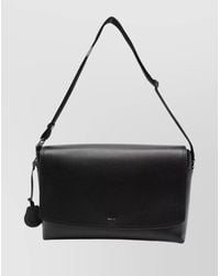 Bally - Leather Logo Print Messenger Bag - Lyst