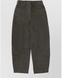 Ganni - Regular-Fit Wide-Leg Trousers - Lyst