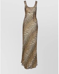 Ganni - Leopard Print Dress - Lyst