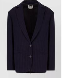 LE SULLY STUDIO - Pinstripe Jacket And Gilet Notched Lapels Pockets - Lyst