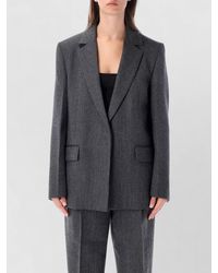 TOTEME - Wool Oversized Herringbone Blazer - Lyst