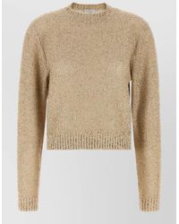 Brunello Cucinelli - Sequin Knit Sweater Linen Cashmere Silk - Lyst