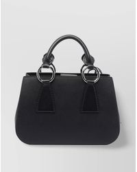 Maison Margiela - Shoulder Bags With Metal Rings And Textured Finish - Lyst
