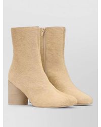 MM6 by Maison Margiela - Calf Hair Ankle Boots - Lyst