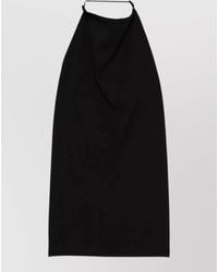 FEDERICO CINA - Halterneck Draped Backless Sleeveless Top - Lyst