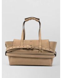 Moschino - Tie Me Leather Shoulder Bag Top Handles - Lyst