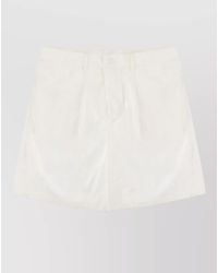 Emporio Armani - Tailored Shorts Front Pleats Belt Loops - Lyst
