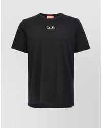 DIESEL - Cotton Logo Print Short Sleeve T-Shirt - Lyst