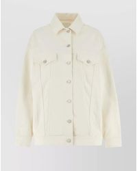 Givenchy - Denim Oversize Jacket With Adjustable Hemline Straps - Lyst