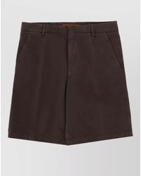 ZEGNA - Tailored Shorts Belt Loops And Pockets - Lyst