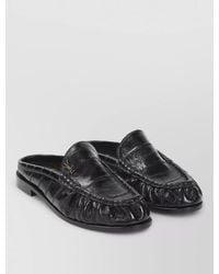 Saint Laurent - Le Loafer 15 Backless Leather Mules - Lyst