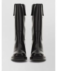 Hereu - Aumandra Mid Calf Boots Block Heel Braided - Lyst