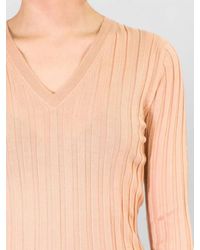 LA ROSE - V Neck Cashmere Silk Knit Top - Lyst