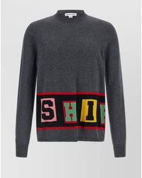 Comme des Garçons - Graphic Design Crew Neck Long Sleeve Sweater - Lyst