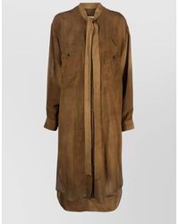 Uma Wang - Apostle Long Sleeve Sheer Shirt Dress - Lyst