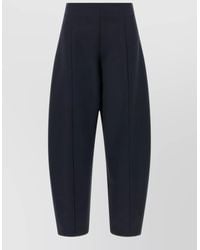 Nude - High-Rise Cropped Balloon Wool Tailored Trousers - Lyst