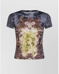 Jean Paul Gaultier - Crew Neck Graphic Print Short Sleeves Top - Lyst