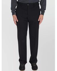 PT Torino - Wool Mid-Rise Straight-Leg Slim-Fit Trousers - Lyst