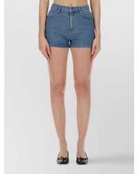 ROTATE BIRGER CHRISTENSEN - Denim Mini Shorts - Lyst