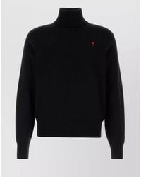 Ami Paris - Merino Wool Turtleneck Sweater - Lyst