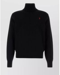 Ami Paris - Merino Wool Turtleneck Sweater - Lyst