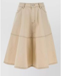 Ami Paris - Denim A-Line Skirt - Lyst